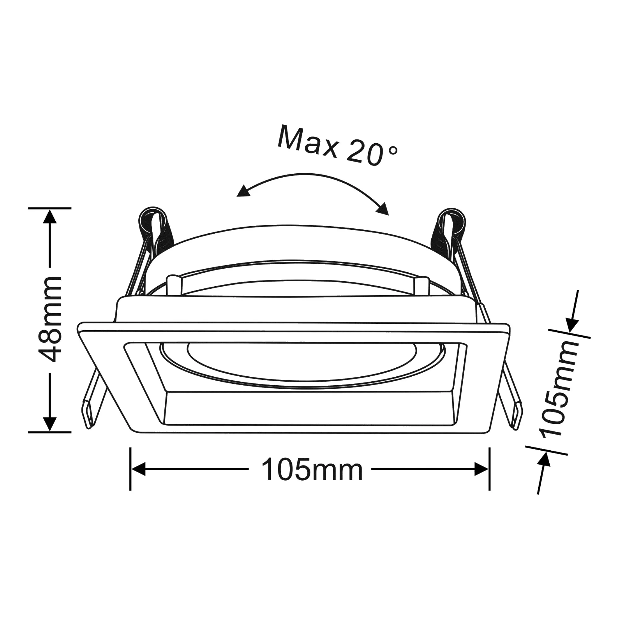Bezz 10 Adjustable LED Engine spot light Dimmable Tridonic LED Engine 10W 2700K 710lm 36° CRI>90, Matt white finish, IP20. DM200702  Dlux Bezz 10